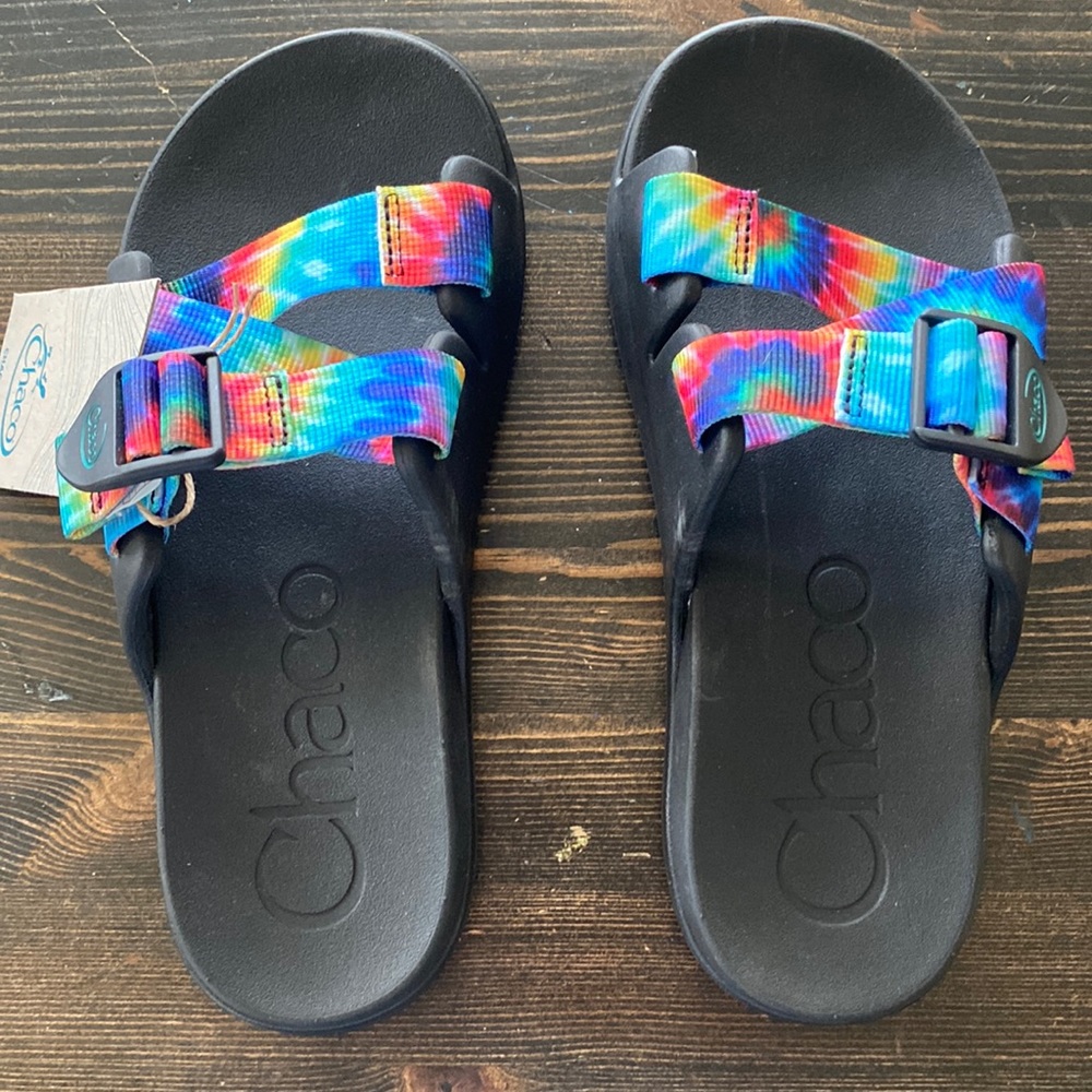 Chaco Multicolor Tie Dye Print Bright  NWT